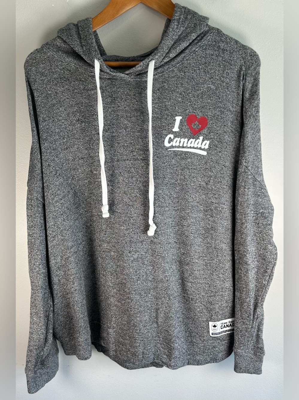 Hudson’s Bay Company Team Canada Sweater Hoodie Size L RARE Owl Graphic